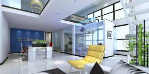 漂浮的建筑-萬(wàn)科大廈，萬(wàn)堡防水公司辦公室裝修！